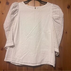 A New Day 100% cotton Blouse with 3/4 Sleeves